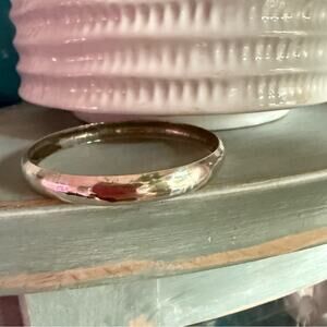 925 Sterling Silver Hammered Bangle Bracelet